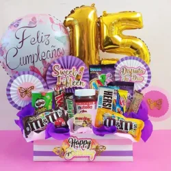 Caja de regalo para quinceañera