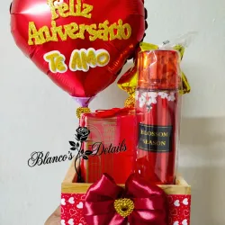 Caja feliz aniversario 