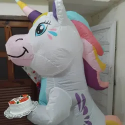 Entrega sorpresa con Tano el unicornio mágico 🦄