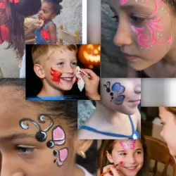 Pinta caritas para 10 niños