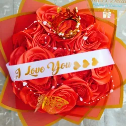 Ramo de 21 rosas eternas 