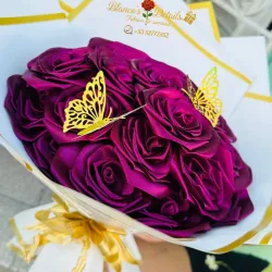 Ramo de 22 rosas (purpura)
