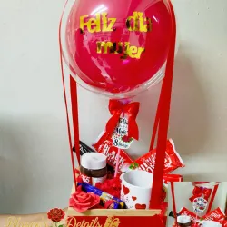 Regalo con globo burbuja