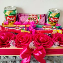 Regalo con rosas eternas