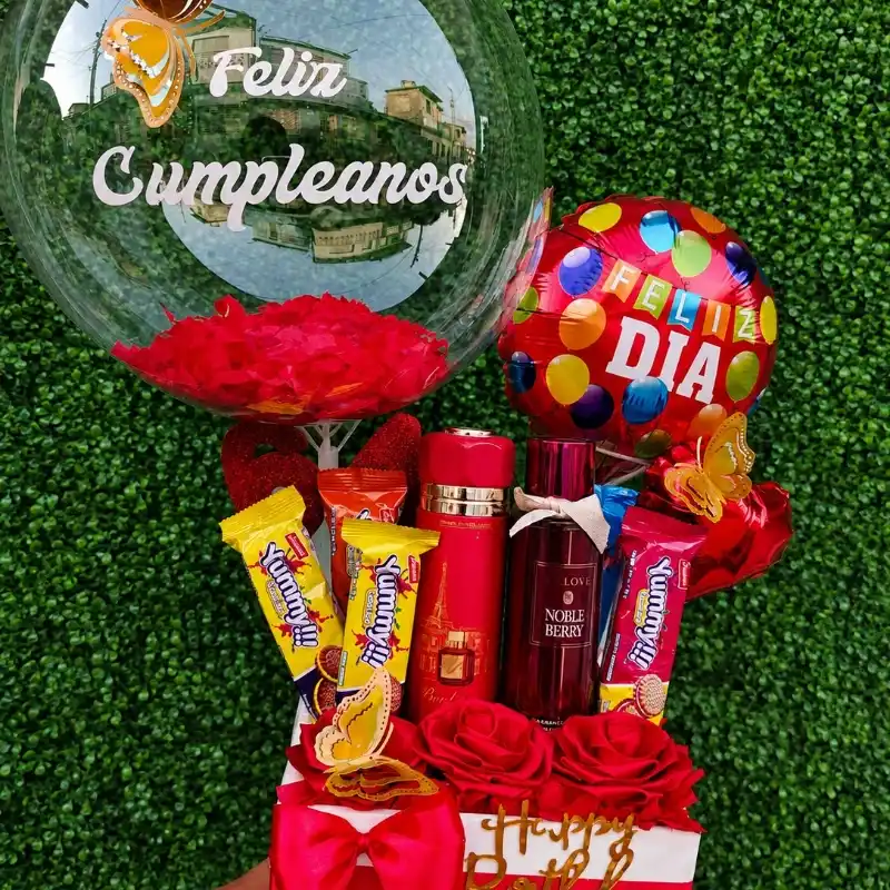 Regalo con Rosas y colonia