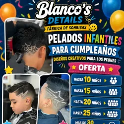 Servicio de barbería infantil