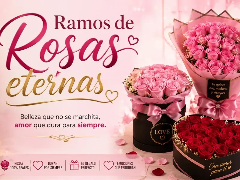 Ramos de rosas eternas