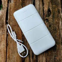 Cargador portátil blanco 