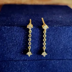 Destello dorado con cadena 
