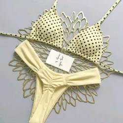 Bikini Amarillo de Bolas