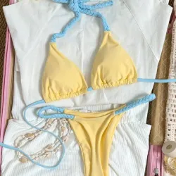 Bikini Amarillo y Azul