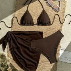 Bikini Marrón con Paredo