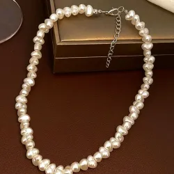 Collar de perlas de corazones