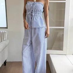 Conjunto de Rayas Azules