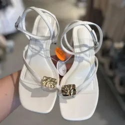 Sandalias de Tacón Blanco