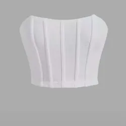 Top estilo corset blanco