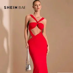 Vestido Rojo tomate largo