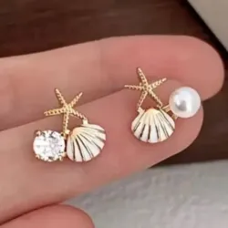 ARETES PEQUEÑOS TEMA MAR, 