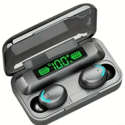 Audífonos Inhalambricos con Indicativo de Carga en Pantalla Led.
