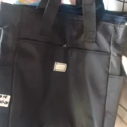 BOLSO NYLON PARA MUJER NEGRO Y AZUL