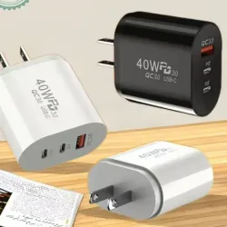 Cargadores RAPIDOS con 3 entradas : C y USB.