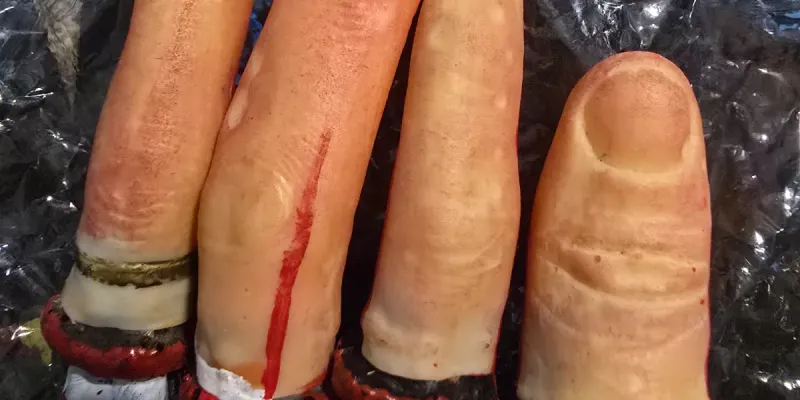 Dedos ensangrentado s para Fiesta de Halloween 1000 cup cada uno.