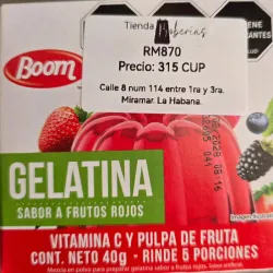 GELATINA DE VARIOS SABORES