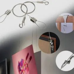 JUEGO DE ALAMBRE PARA CUADRO Y CORTINAS