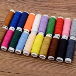 KIT 24 HILOS COSER COLORES VARIOS