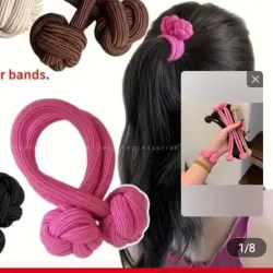 LIGAS CON NUDOS PARA TRENZAS