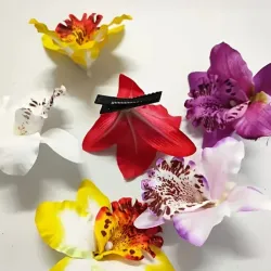 PINZAS DE ORQUIDEAS PARA CABELLO