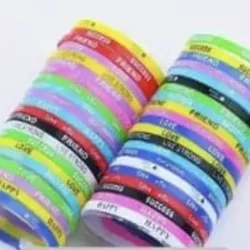 PULSERAS DE SILICONA COLORES VARIADOS