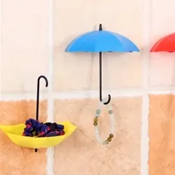 SET DE 3 GANCHOS DE PARED PARAGUAS