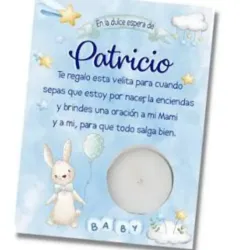 Vela Decorada para Revelacion de Sexo