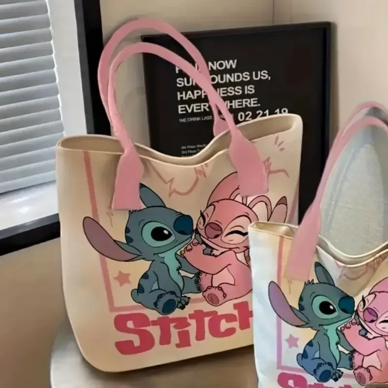 Bolso de tela de Stich y Angela