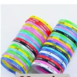 PULSERAS DE SILICONA COLORES VARIADOS
