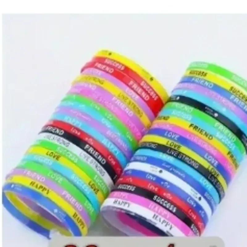 PULSERAS DE SILICONA COLORES VARIADOS