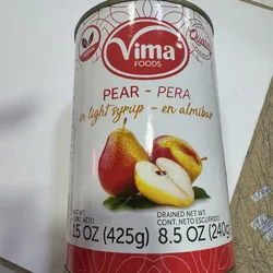 Pera en almíbar 