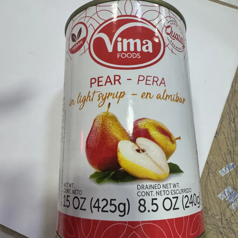Pera en almíbar 