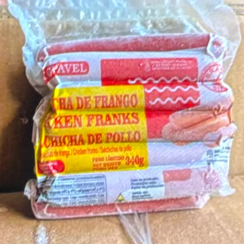 Salchichas de pollo