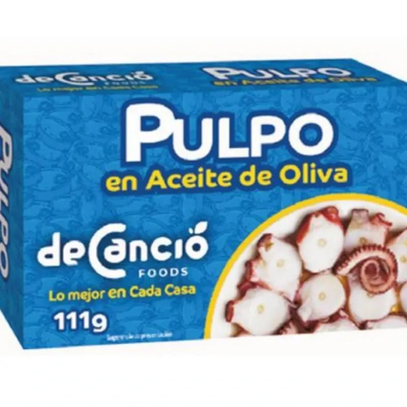 PULPO EN ACEITE OLIVA 111 DECANCIO FOODS