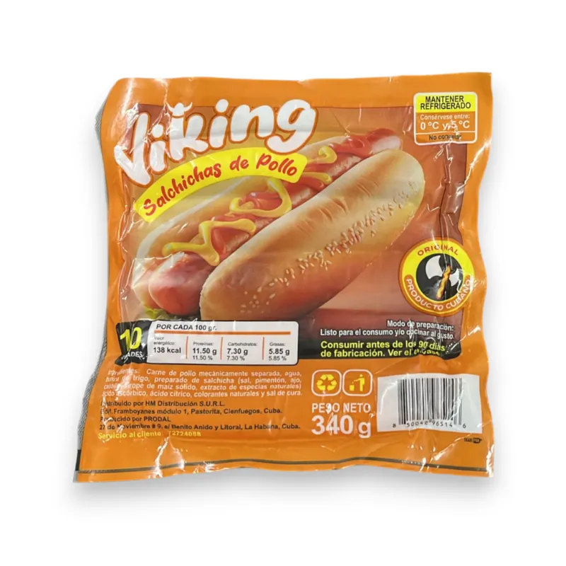 Salchichas de pollo 340g