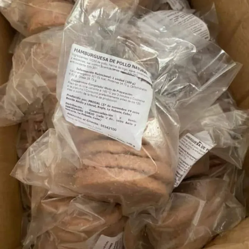 Hamburguesas de pollo 500g
