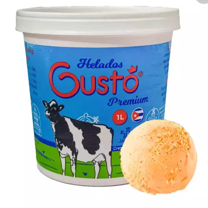 Pote de helado Gustó de Naranja piña 🍊🍍 1L