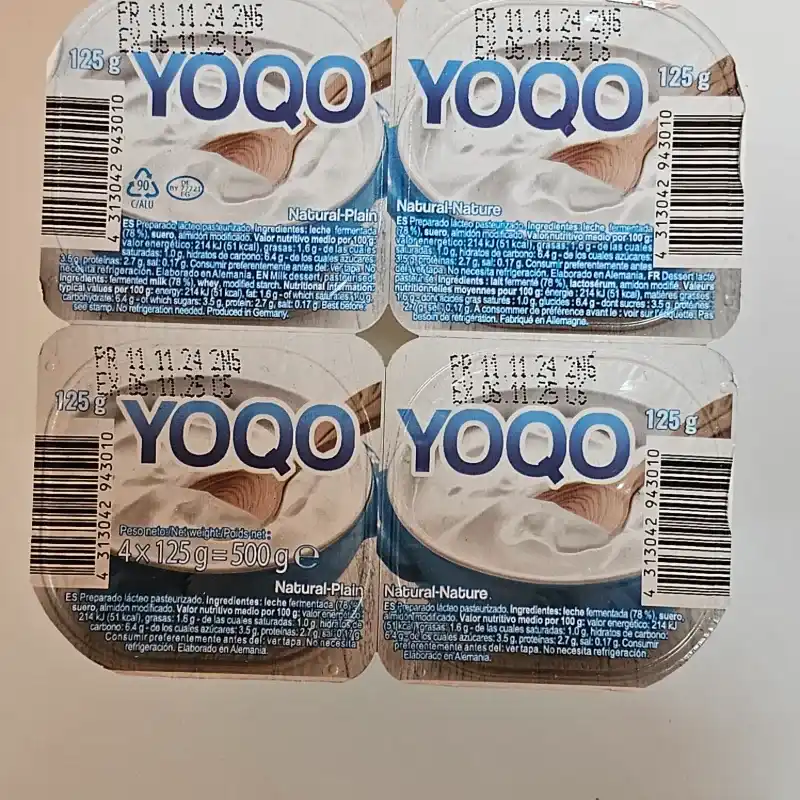 Yogur de pote natural sin azucar 125g