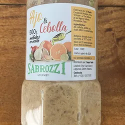 Ajo y Cebolla molida en Aceite Sabrozzi