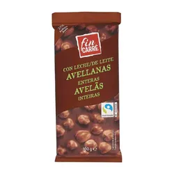 Barra de Chocolate con Avellanas Enteras Fin Carre