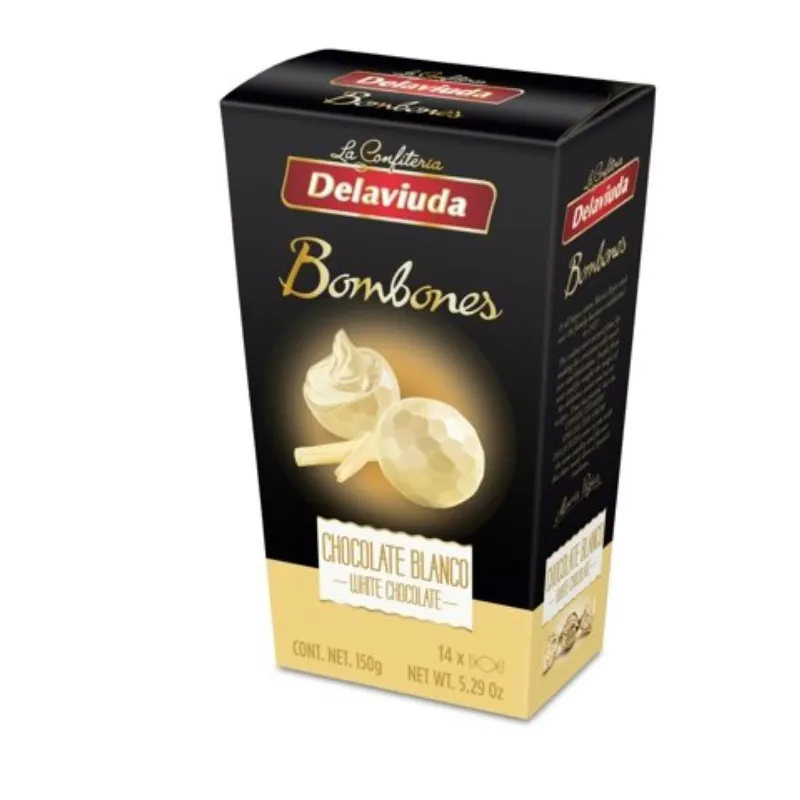 Bombones chocolate blanco Delaviuda 