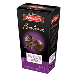 Bombones chocolate negro Delaviuda