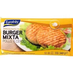 Burguer Mixta Pollo/Cerdo Eurofrits 